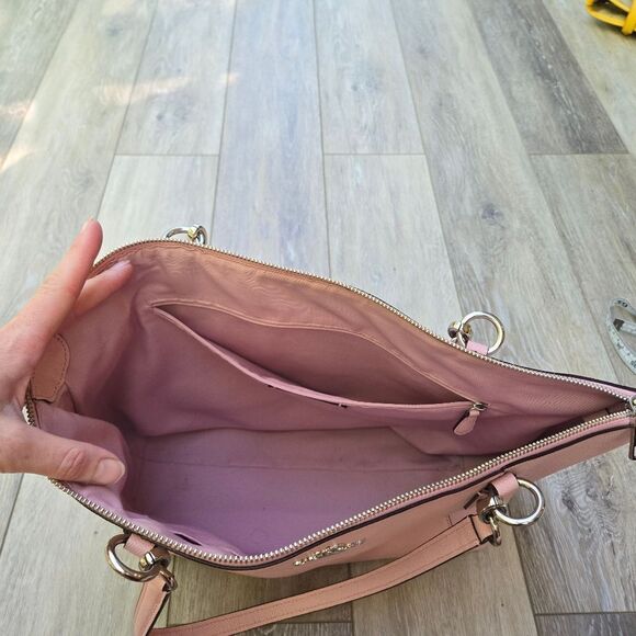 COACH Ava Tote Bag Nude Pink Color F57526 Hand Shoulder Purse - Picture 8 of 16